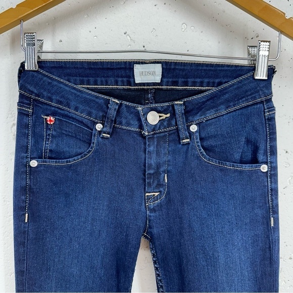 Hudson Women's Size 25 Bacara Straight Cuffed Crop Stretch Jeans - Picture 3 of 11